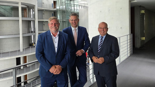 Heiko Teggatz, Christoph de Vries und Rainer Wendt im Deutschen Bundestag