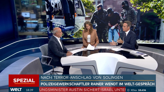 Wendt nach dem Anschlag in Solingen bei WELT TV